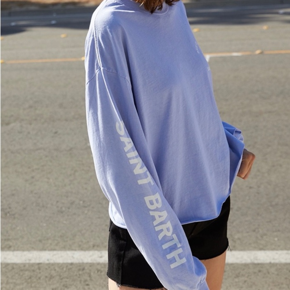 J. Fault long sleeve cropped tee